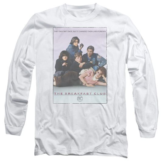 Breakfast Club - Bc Poster - Long Sleeve Adult 18/1 - White - Sm - White T-shirt