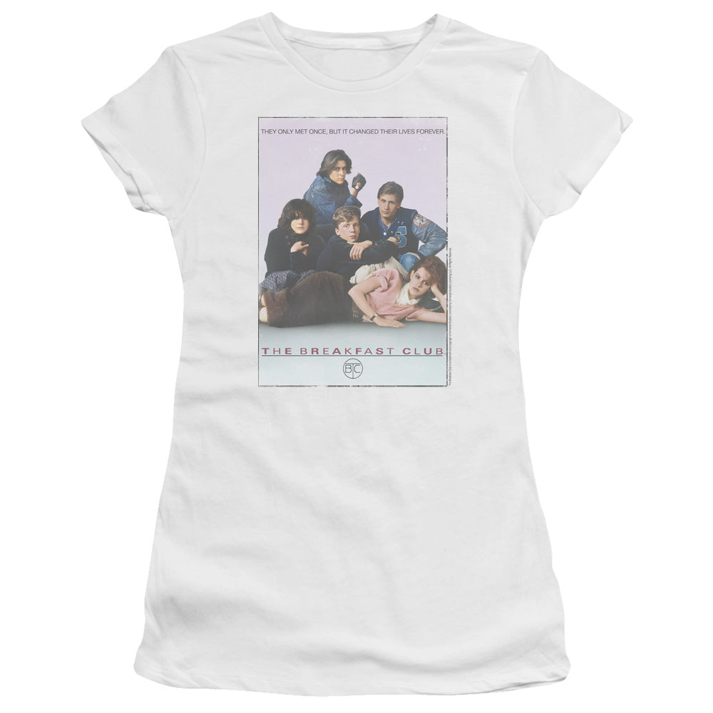 Breakfast Club - Bc Poster - Short Sleeve Junior Sheer - White - Sm - White T-shirt