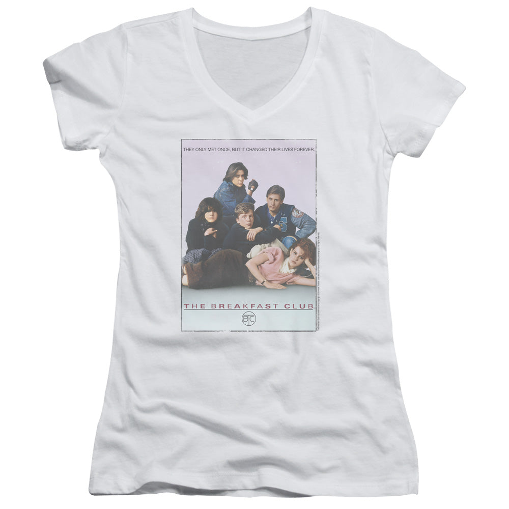 Breakfast Club - Bc Poster - Junior V-neck - White - Sm - White