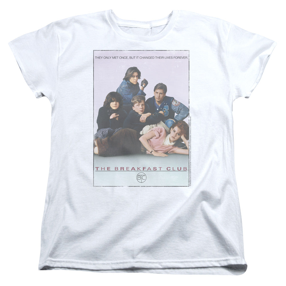 Breakfast Club - Bc Poster - Short Sleeve Womens Tee - White T-shirt