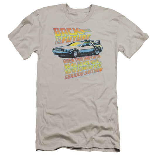 Back To The Future 88 Mph-premuim Canvas Adult Slim