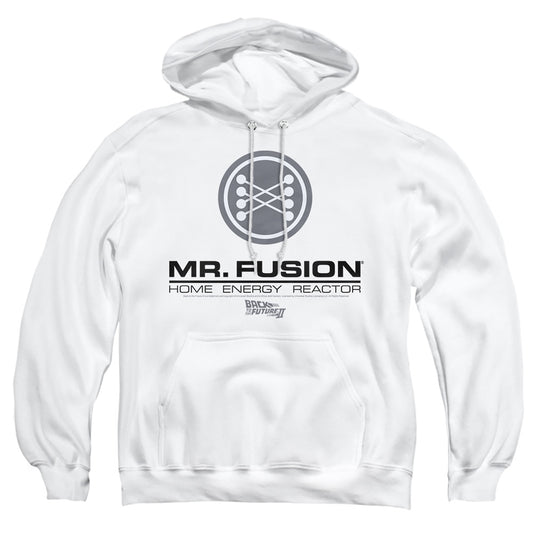 Back To The Future Ii - Mr. Fusion Logo - Adult Pull-over Hoodie - White - Sm - White