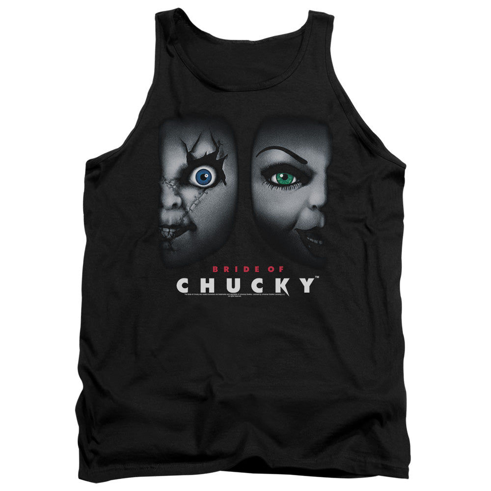 Bride Of Chucky Happy Couple - Adult Tank - Black - Sm - Black