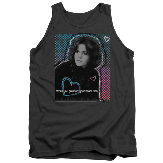 Breakfast Club - Heart Dies - Adult Tank - Charcoal - Sm - Charcoal