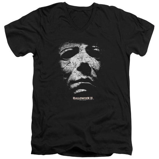 Halloween Ii - Mask - Short Sleeve Adult V-neck 30/1 - Black T-shirt