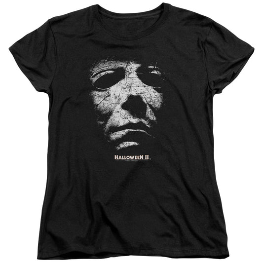 Halloween Ii - Mask - Short Sleeve Womens Tee - Black - Sm - Black T-shirt