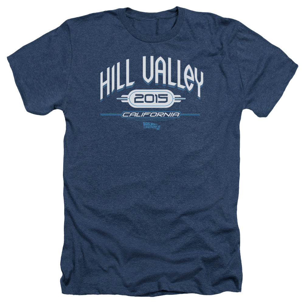 Back To The Future Ii - Hill Valley 2015 - Adult Heather - Navy - Sm - Navy