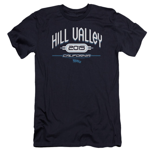Back To The Future Ii - Hill Valley 2015-premuim Canvas Adult Slim Fit 30/1 - Navy