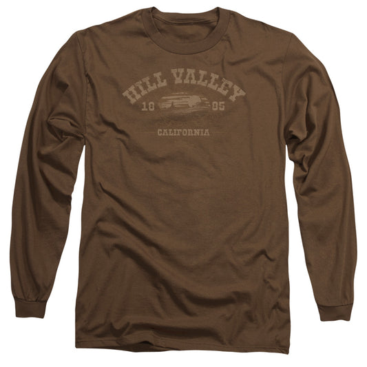Back To The Future Iii - Hill Valley 1885 - Long Sleeve Adult 18/1 - Coffee - Sm - Coffee T-shirt