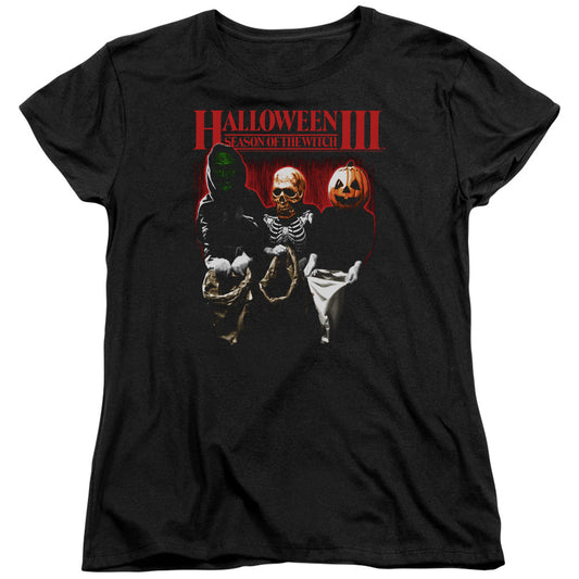 Halloween Iii - Trick Or Treat - Short Sleeve Womens Tee - Black T-shirt