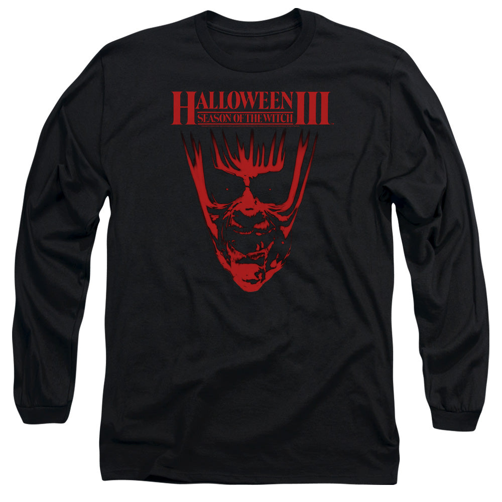 Halloween Iii - Title - Long Sleeve Adult 18/1 - Black T-shirt