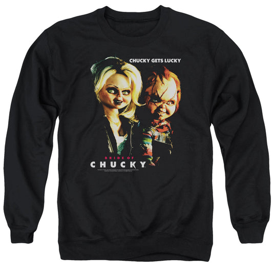 Bride Of Chucky - Chucky Gets Lucky - Adult Crewneck Sweatshirt - Black