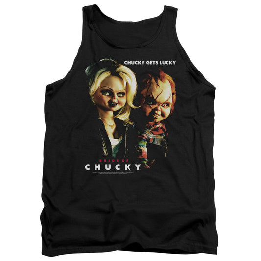 Bride Of Chucky Chucky Gets Lucky - Adult Tank - Black - Sm - Black