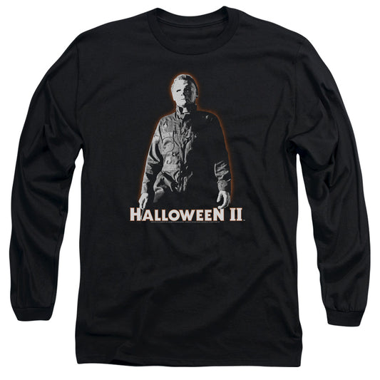 Halloween Ii - Michael Myers - Long Sleeve Adult 18/1 - Black T-shirt