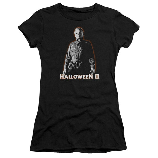 Halloween Ii - Michael Myers - Short Sleeve Junior Sheer - Black T-shirt