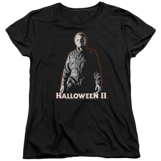 Halloween Ii - Michael Myers - Short Sleeve Womens Tee - Black - Sm - Black T-shirt