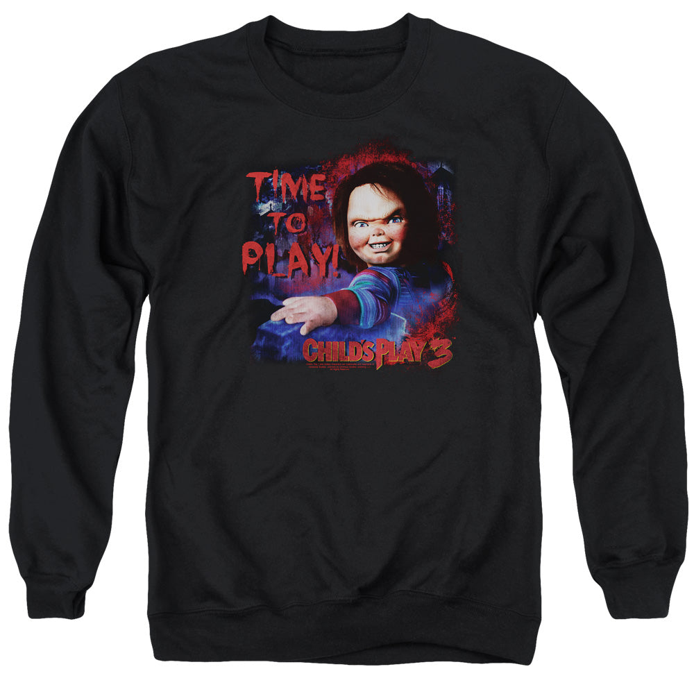 Childs Play 3 - Time To Play - Adult Crewneck Sweatshirt - Black