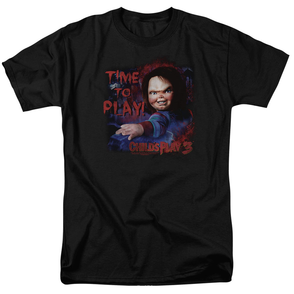 Childs Play 3 - Time To Play - Short Sleeve Adult 18/1 - Black T-shirt
