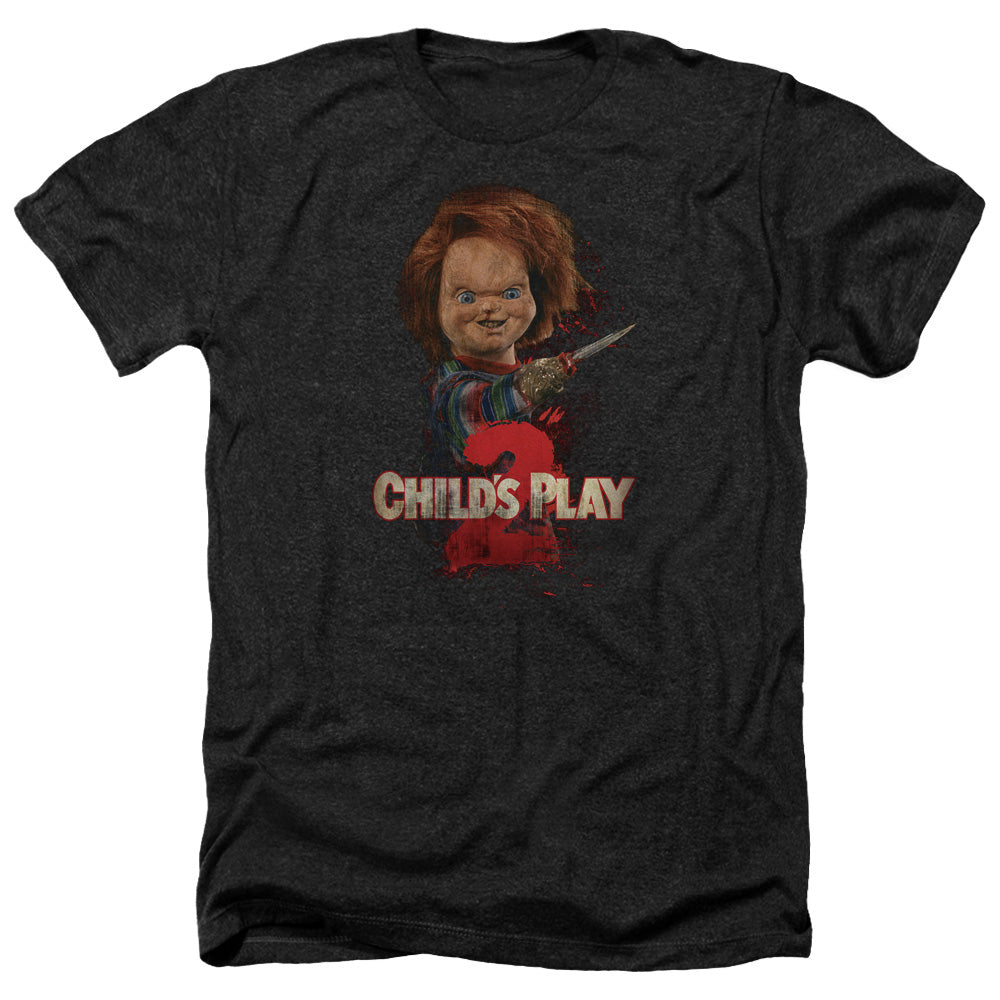 Childs Play 2 - Heres Chucky - Adult Heather - Black