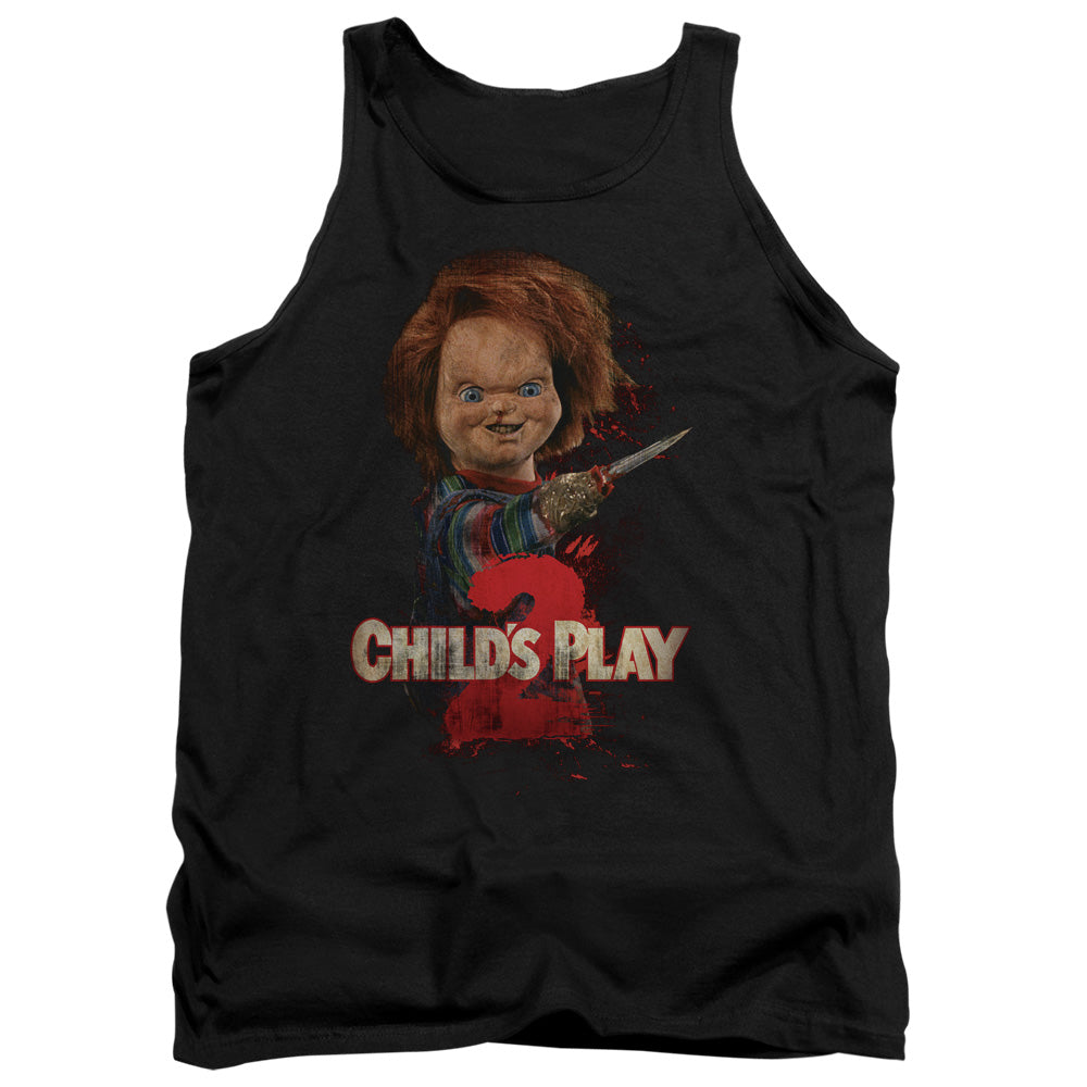 Childs Play 2 Heres Chucky - Adult Tank - Black - Sm - Black
