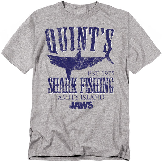 Jaws - Quints - Short Sleeve Adult 18/1 - Athletic Heather T-shirt