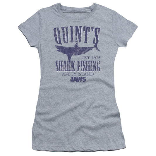 Jaws - Quints - Short Sleeve Junior Sheer - Athletic Heather T-shirt