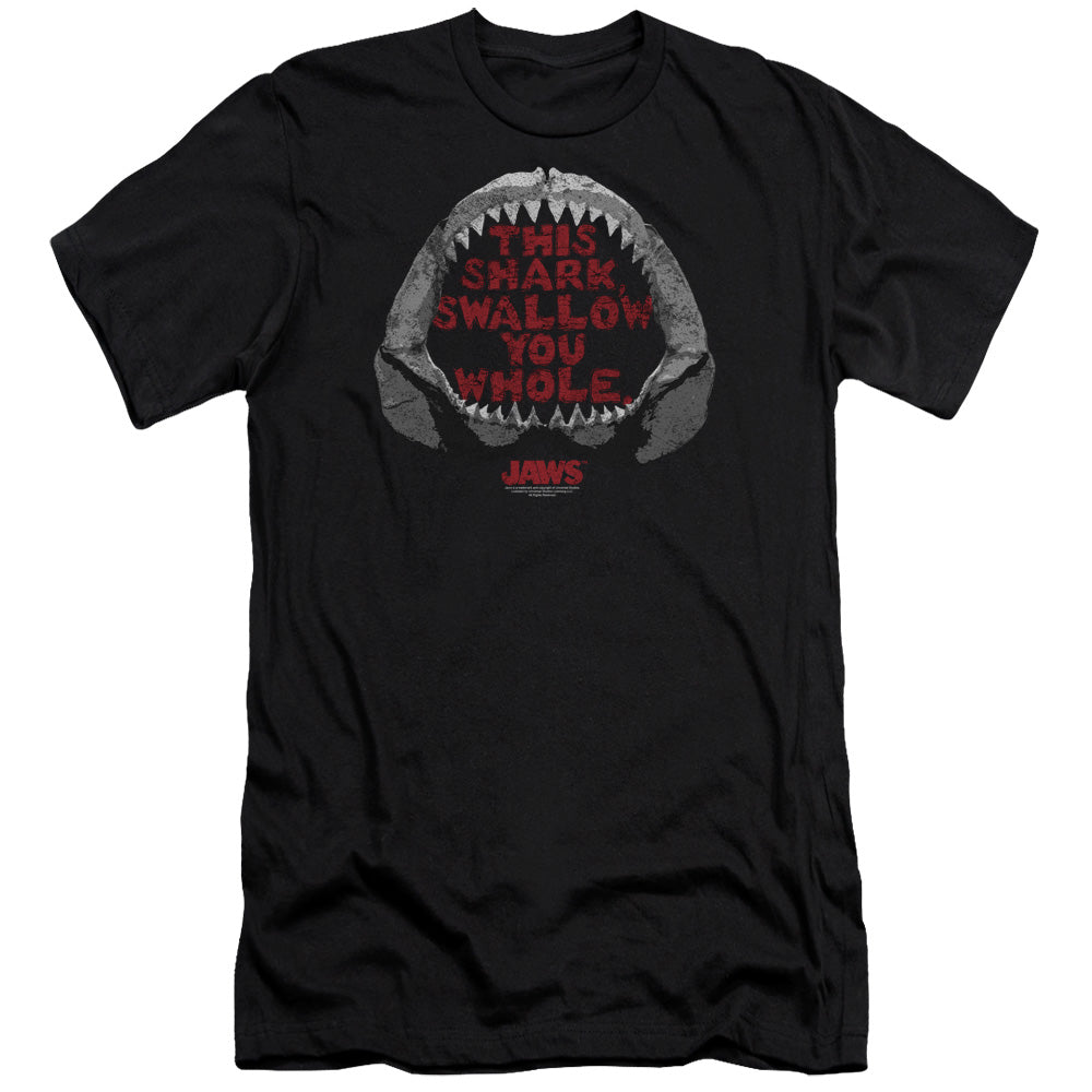 Jaws - This Shark - Short Sleeve Adult 30/1 - Black T-shirt