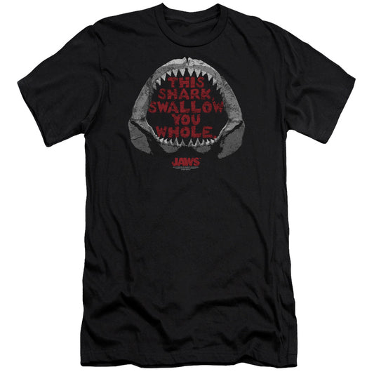 Jaws - This Shark - Short Sleeve Adult 30/1 - Black T-shirt