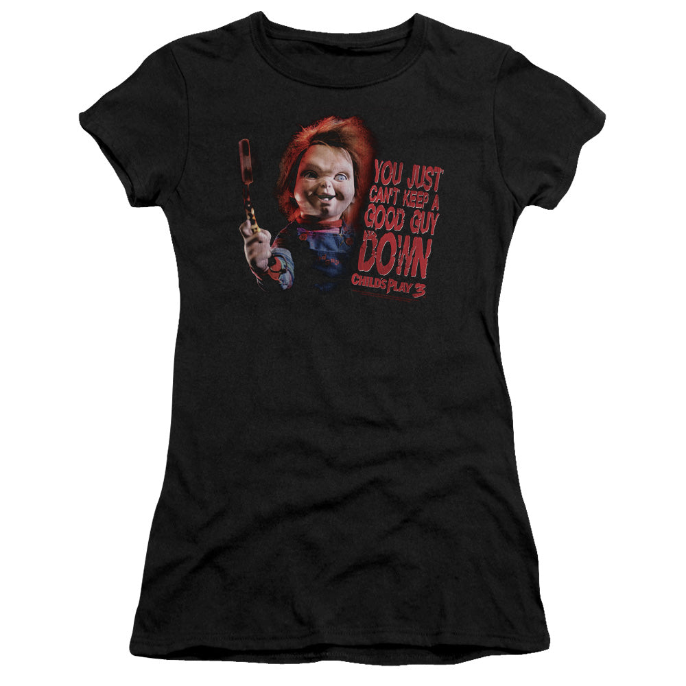 Childs Play 3 - Good Guy - Short Sleeve Junior Sheer - Black - Sm - Black T-shirt