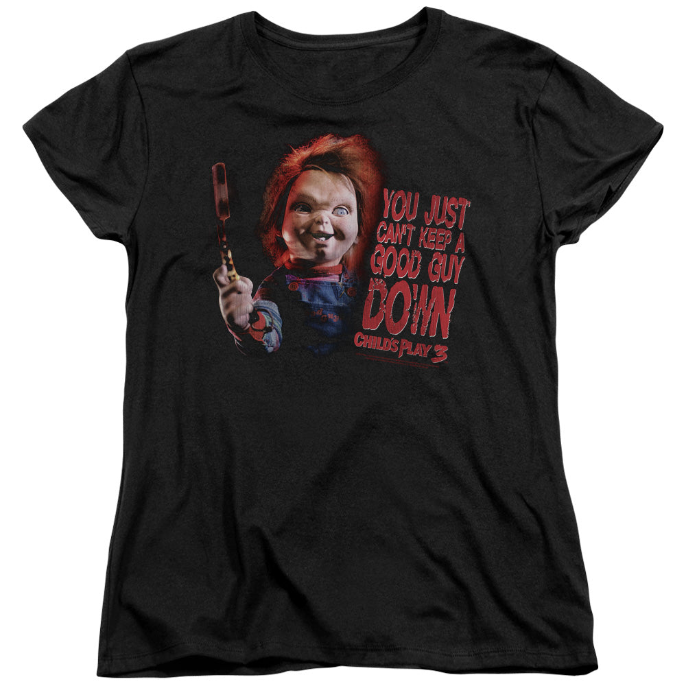 Childs Play 3 - Good Guy - Short Sleeve Womens Tee - Black - Sm - Black T-shirt