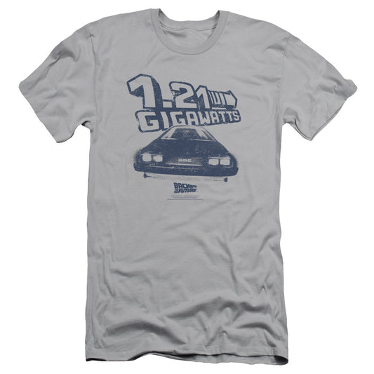 Back To The Future - Gigawatts - Short Sleeve Adult 30/1 - Silver - Sm - Silver T-shirt