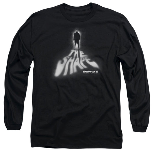 Halloween Ii - The Shape - Long Sleeve Adult 18/1 - Black - Sm - Black T-shirt