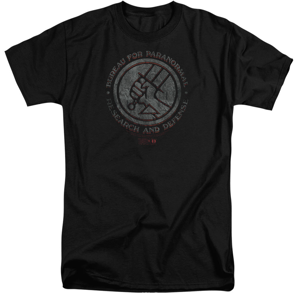 Hellboy Ii - Bprd Stone - Short Sleeve Adult Tall - Black T-shirt