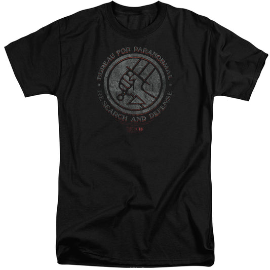 Hellboy Ii - Bprd Stone - Short Sleeve Adult Tall - Black T-shirt