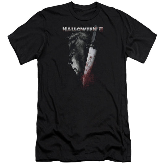 Halloween Ii - Cold Gaze-premuim Canvas Adult Slim Fit 30/1 - Black