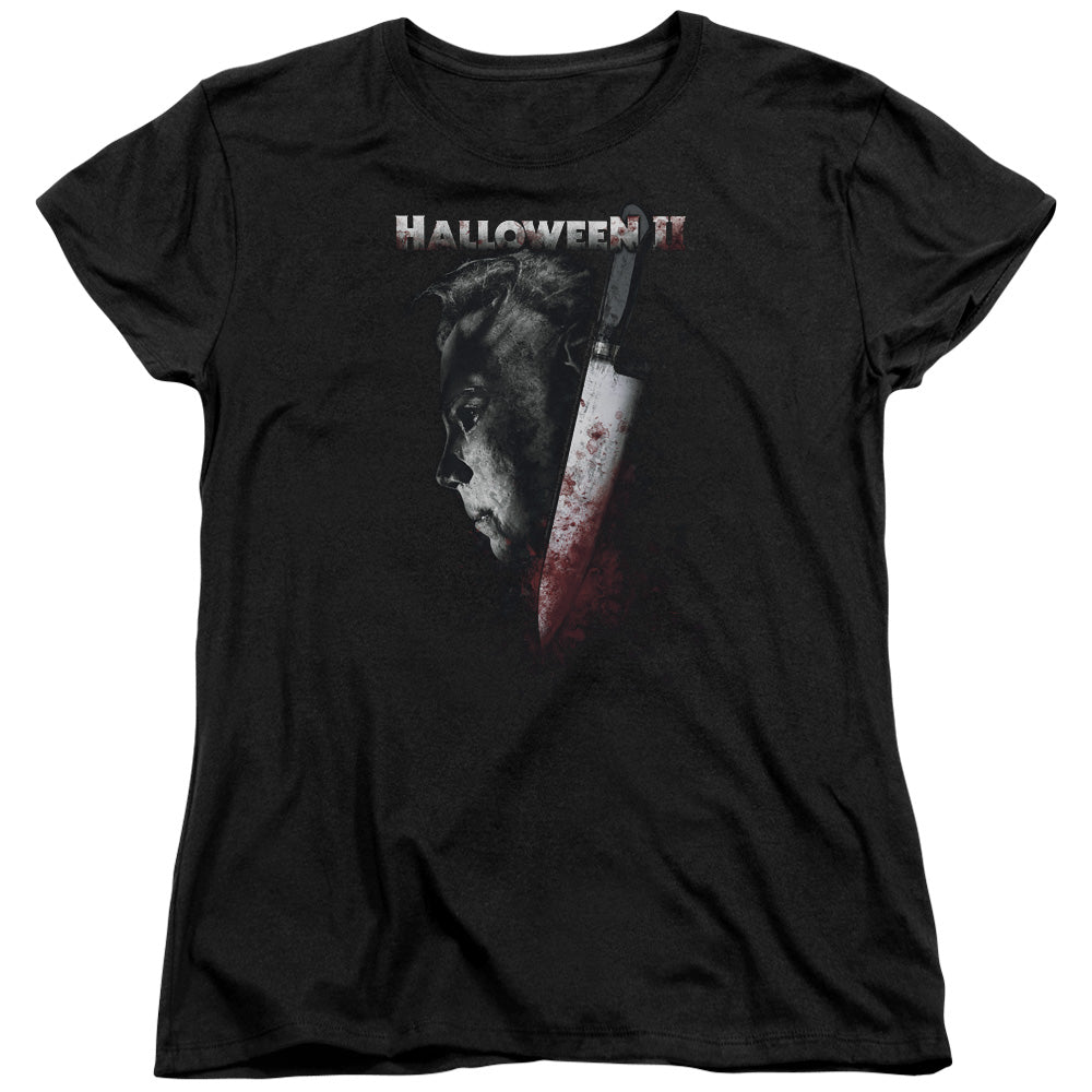 Halloween Ii - Cold Gaze - Short Sleeve Womens Tee - Black - Sm - Black T-shirt