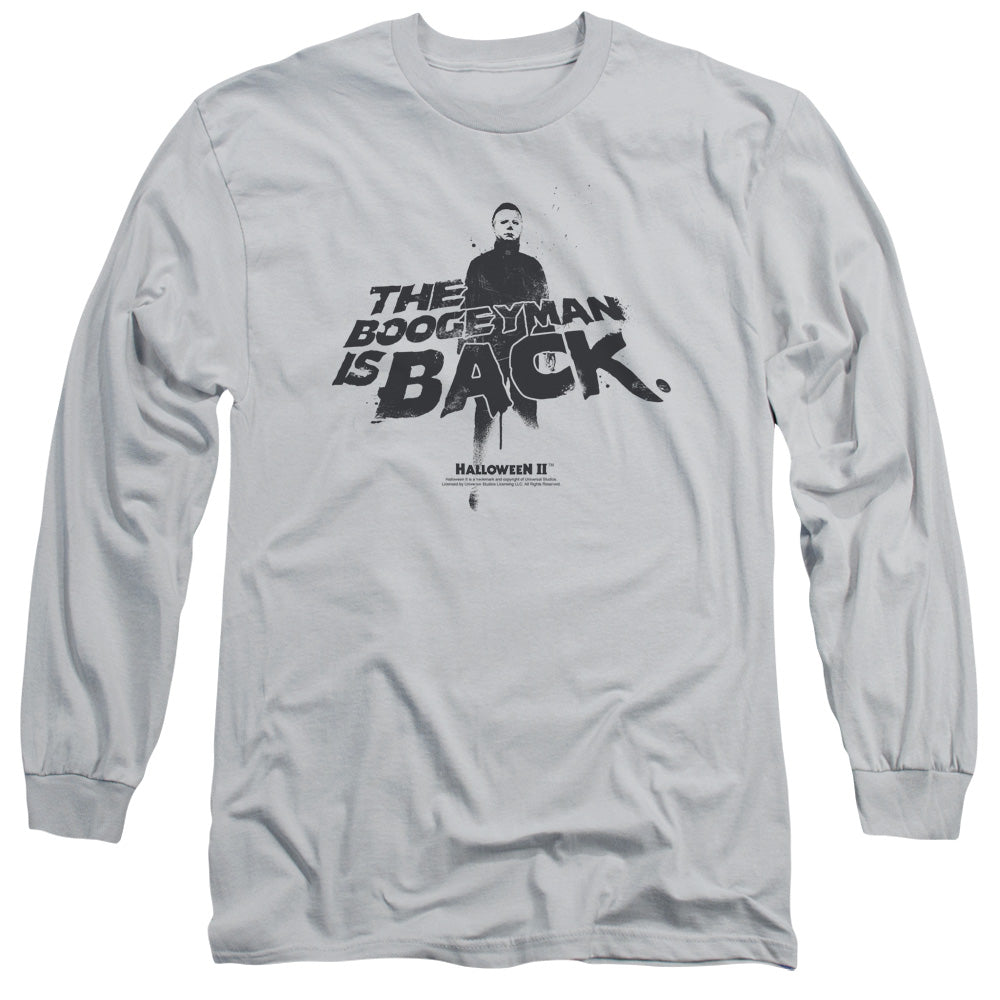 HALLOWEEN II BOOGEYMAN - L/S ADULT 18/1 - SILVER - SM - SILVER T-Shirt