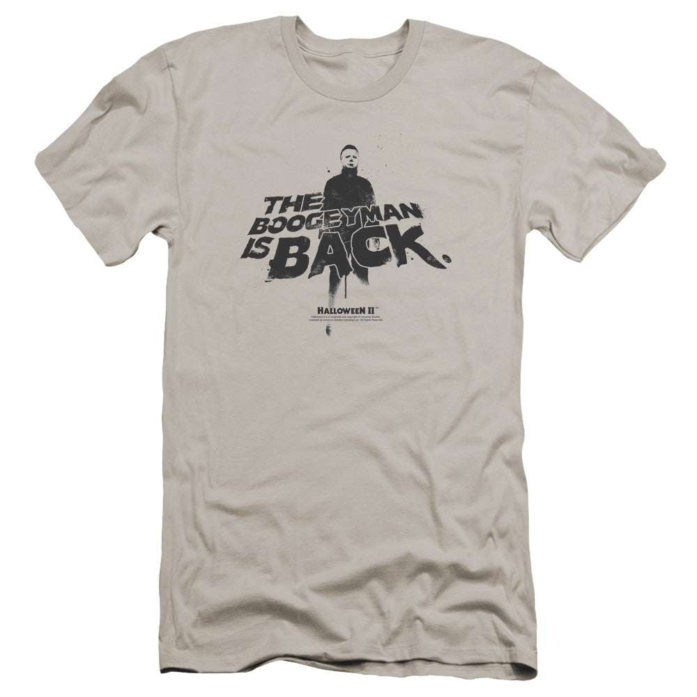 Halloween Ii - Boogeyman-premuim Canvas Adult Slim Fit 30/1 - Silver