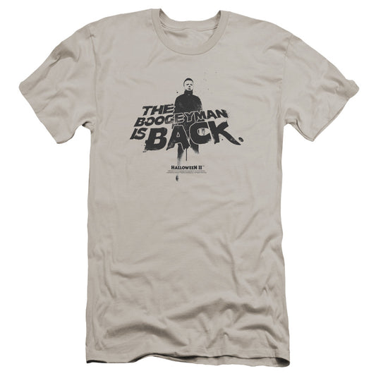 Halloween Ii - Boogeyman-premuim Canvas Adult Slim Fit 30/1 - Silver