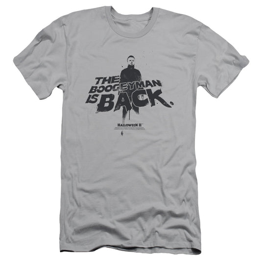 Halloween Ii - Boogeyman - Short Sleeve Adult 30/1 - Silver - Sm - Silver T-shirt