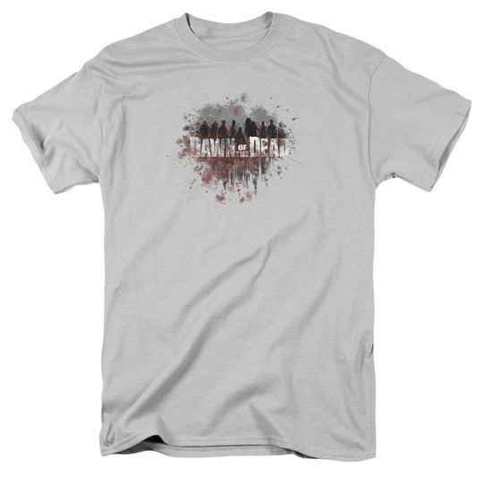 Dawn Of The Dead - Creeping Shadows - Short Sleeve Adult 18/1 - Silver - Sm - Silver T-shirt