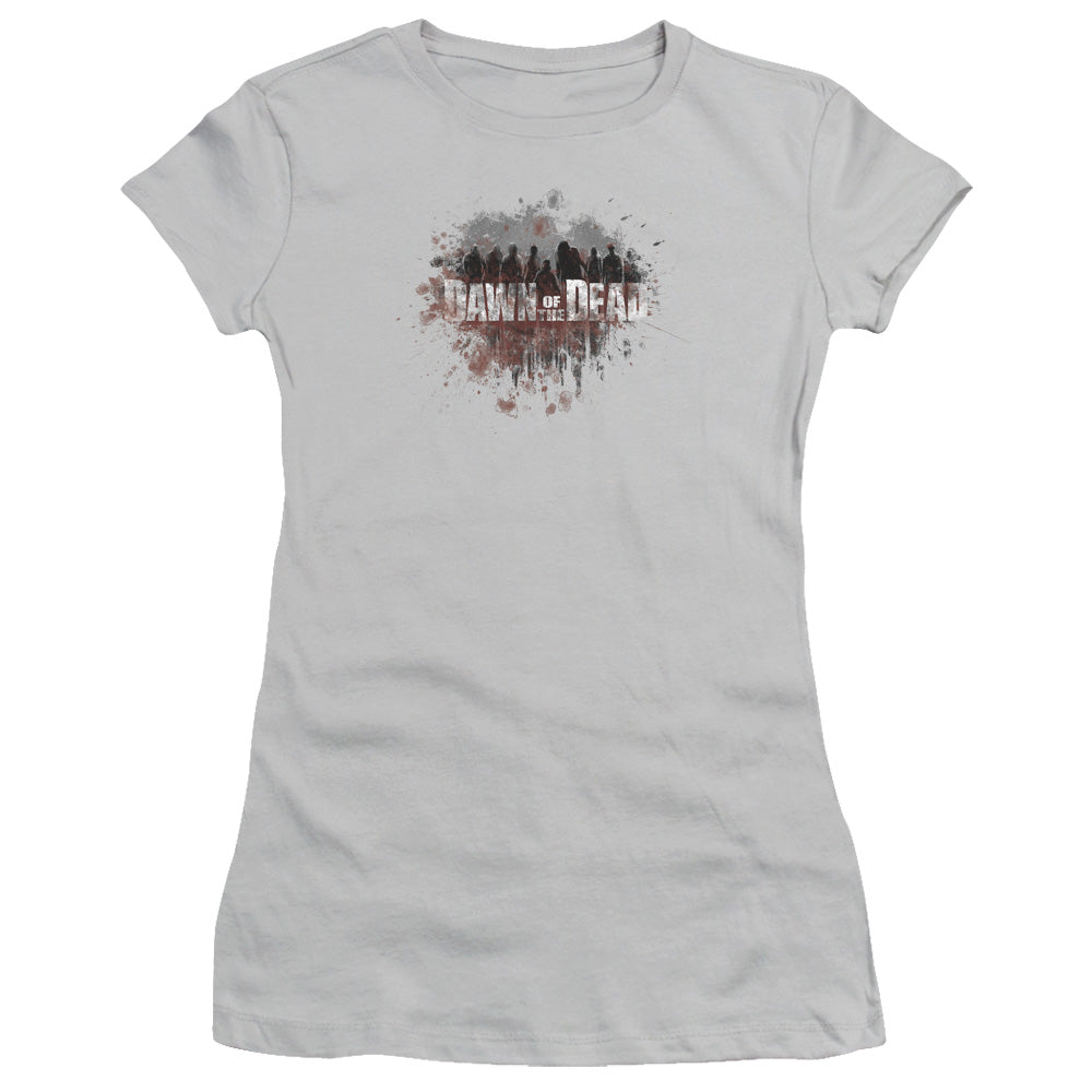 Dawn Of The Dead - Creeping Shadows - Short Sleeve Junior Sheer - Silver - Sm - Silver T-shirt