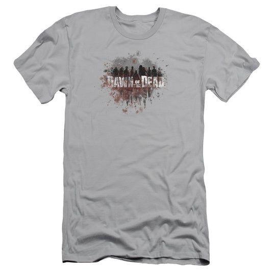 Dawn Of The Dead - Creeping Shadows - Short Sleeve Adult 30/1 - Silver - Sm - Silver T-shirt