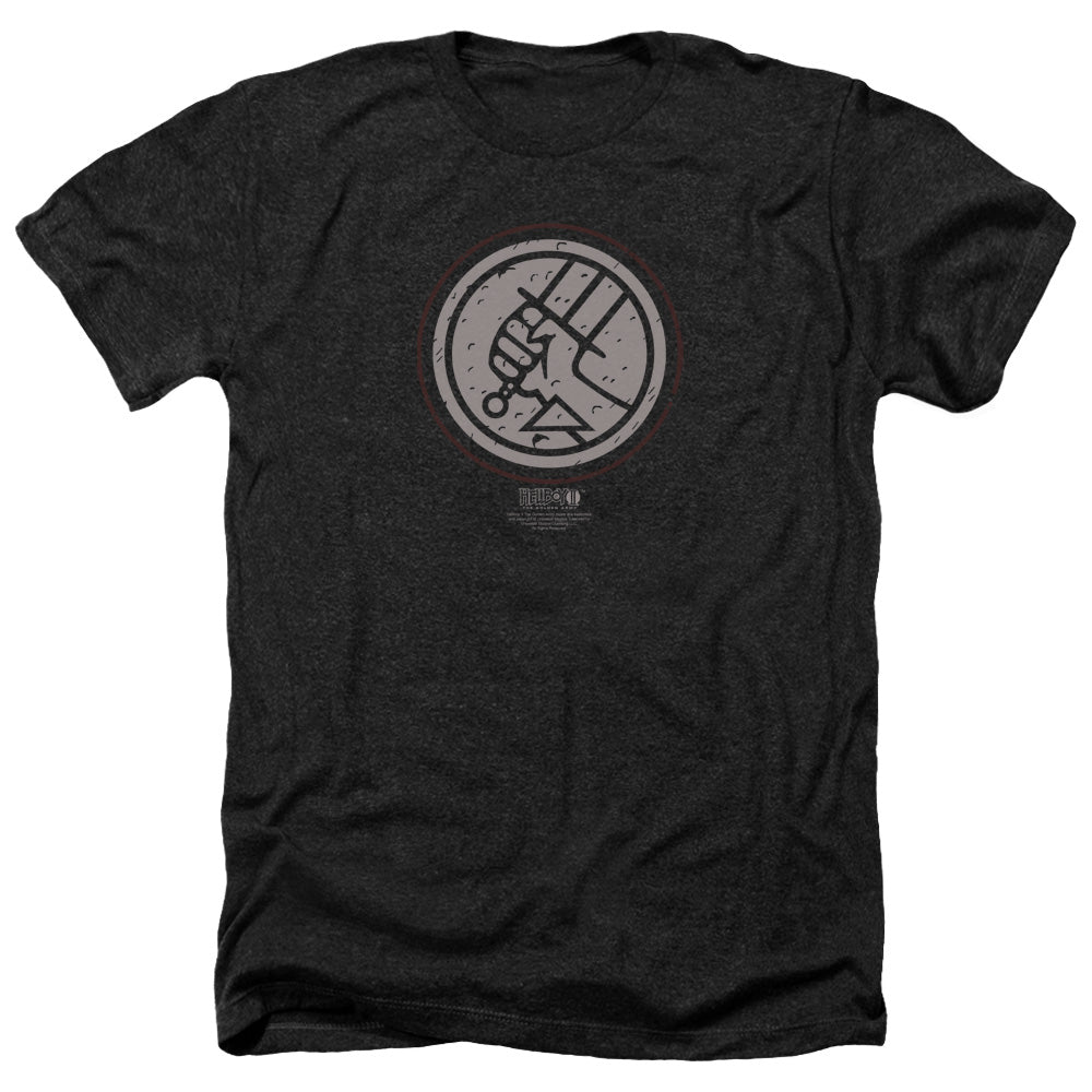 Hellboy Ii - Mignola Style Logo - Adult Heather-black