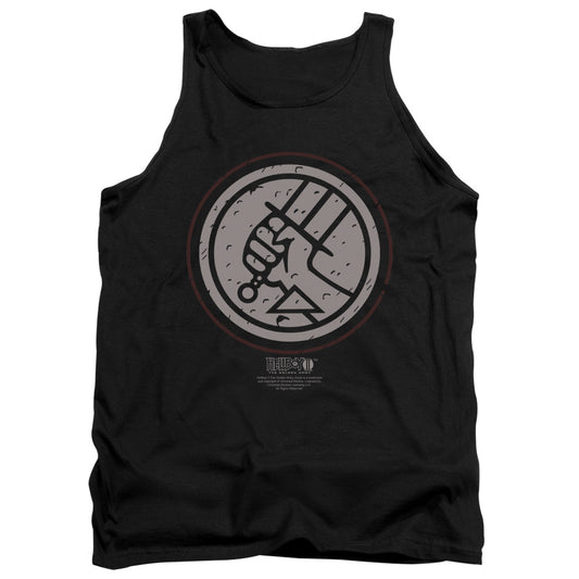 Hellboy Ii - Mignola Style Logo - Adult Tank - Black