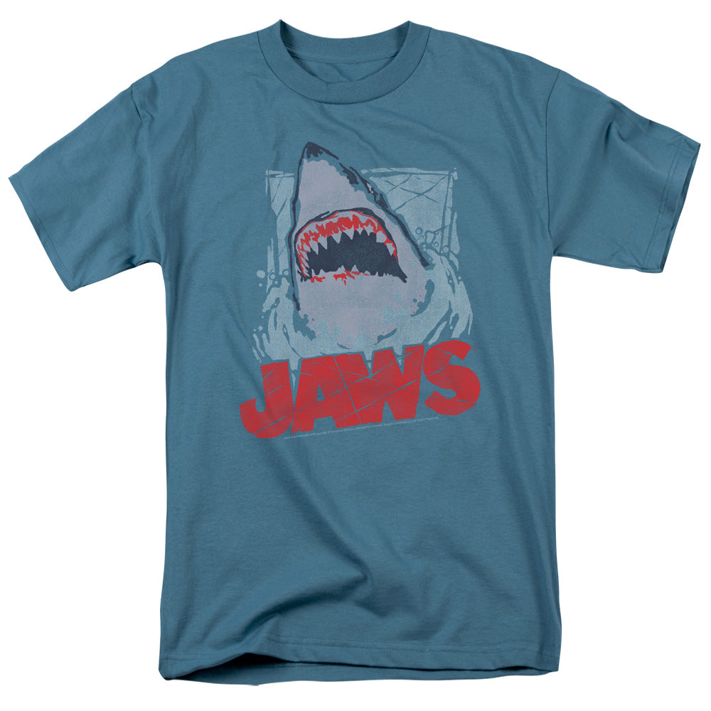 Jaws - From The Depths - Short Sleeve Adult 18/1 - Slate T-shirt