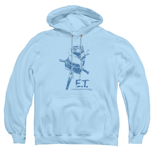 Et - Bike - Adult Pull-over Hoodie - Light Blue - Sm - Light Blue
