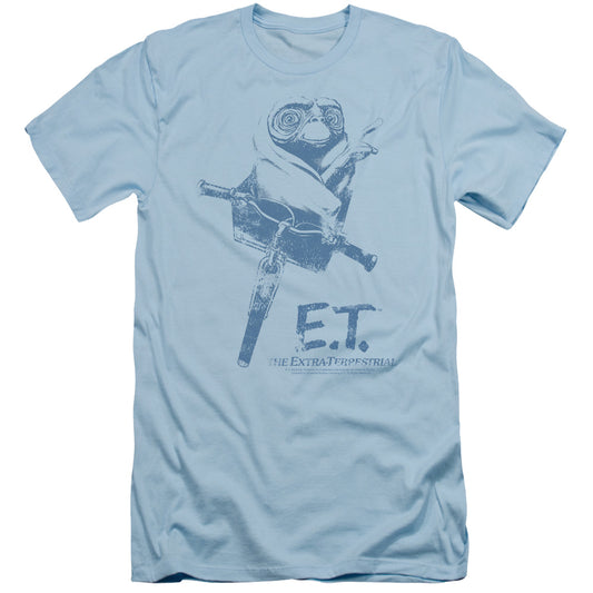 Et - Bike - Short Sleeve Adult 30/1 - Light Blue - Sm - Light Blue T-shirt