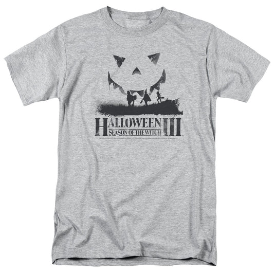 Halloween Iii - Silhouette - Short Sleeve Adult 18/1 - Athletic Heather T-shirt