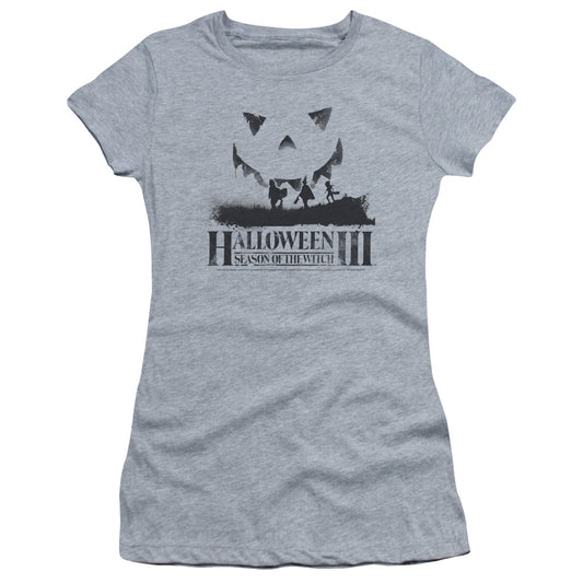Halloween Iii - Silhouette - Short Sleeve Junior Sheer - Athletic Heather T-shirt